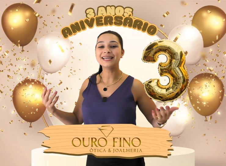 Ótica e Joalheria Ourofino comemora 3 Anos em Alta Floresta D´Oeste Ro