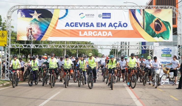 Prevenção da doença de Chagas é evidenciada em passeio ciclístico que reuniu mais de 600 pessoas, em Porto Velho